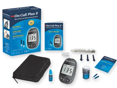 PLUS kit monitor glucoza mmol/l - engleza/franceza