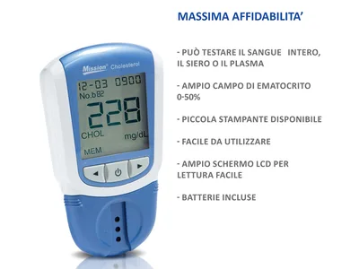 MISSION® Aparat de măsurat colesterol