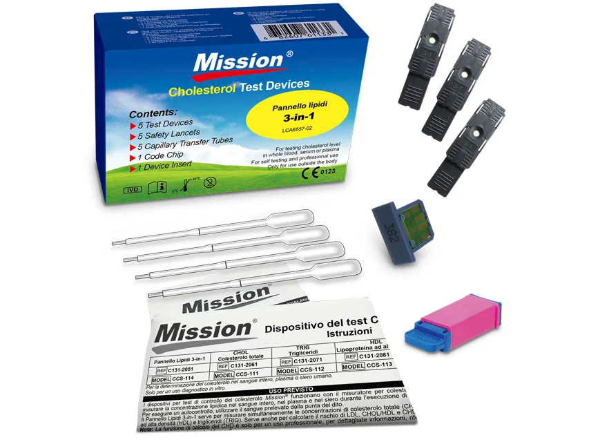 Test panou lipidic 3 în 1 + tuburi capilare pentru 23932