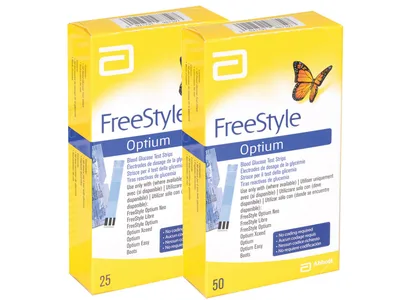 Abbott FreeStyle Optium benzi pentru testarea glucozei din sânge