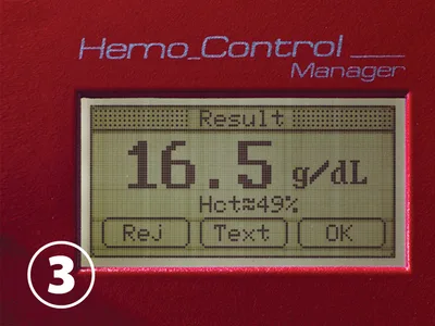 HEMO CONTROL: aparat de măsurat hemoglobină și hematocrit