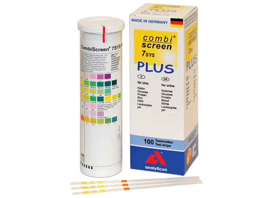 Benzi test urină Combiscreen 7sys plus - 7 parametri