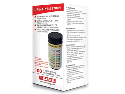 Benzi pentru analiza vizuală a urinei 10 parametri - benzi profesionale