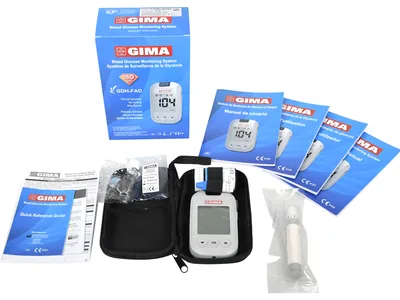 Glucose monitor kit mg/dL - GB,FR,IT,ES,PT,DE