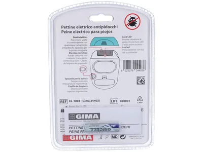 Pieptene electric anti-lice - IT,ES