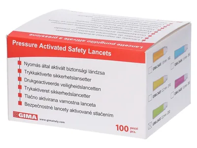Ac de siguranță rotund 18G - lancete automate