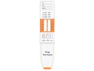 TEST MULTI medicament saliva midstream - 6 droguri, 8 parametri - profesional