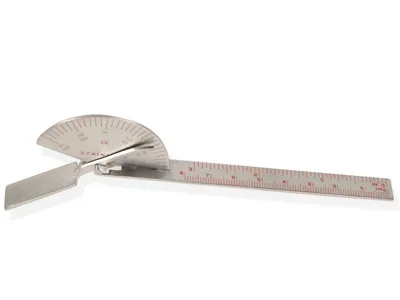 Goniometru pentru degete 6" - oțel inoxidabil
