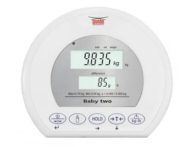 Cântar electronic profesional pentru bebeluși Wunder Baby 02-1 6-15 kg - Clasa III
