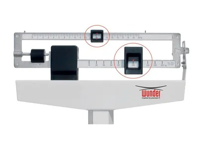 Cântar cu bra Wunder C201 profesional 200 kg cu tijă de măsurare înălțime - Clasa III - personalizat