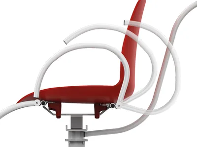 Scaun cântar electronic Wunder DE20 250 kg - Clasa III - roșu - standard