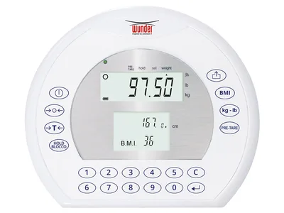 Scaun cântar electronic Wunder DE20 250 kg - Clasa III - roșu - standard