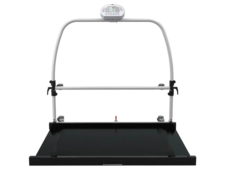 Cântar digital de platformă WUNDER RW2.0 MOVE cu balustradă și roți 300 kg - Clasa III