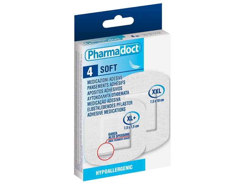 Plasturi hipoalergenici PHARMADOCT 2 dimensiuni - carton de 12 cutii a câte 4