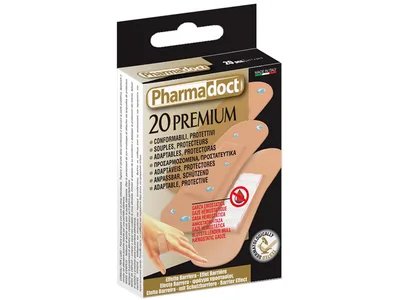Plasturi cu gază hemostatic Pharmadoct - carton de 12 cutii de 20