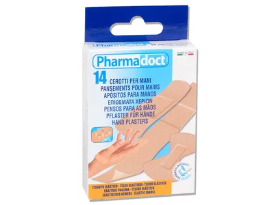 Plasturi pentru mâini PHARMADOCT 3 dimensiuni - carton de 12 cutii a 14 bucăți