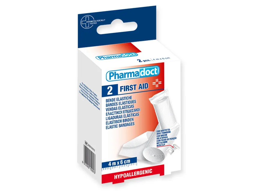 Bandaje elastice Pharmadoct 4m x 6cm - carton de 6 cutii cu câte 2 bucăți