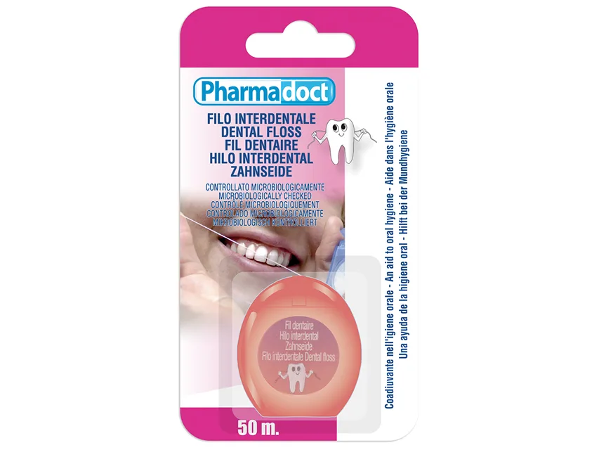 Ață dentară PHARMADOCT - cutie cu 12 bucăți