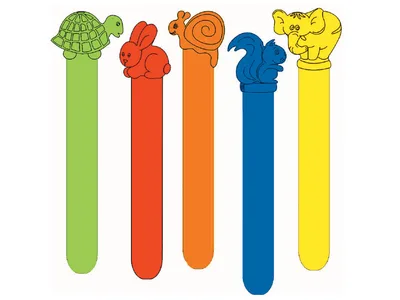 Apasatoare limba din plastic colorate PT copii - cutie 50 buc