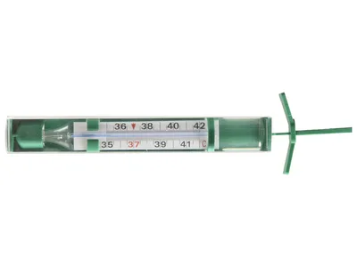 Termometru ecologic cu lupă și ajutor pentru scuturare