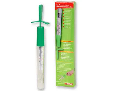 Termometru ecologic cu dispozitiv de scuturare - cutie cu 24 bucăți