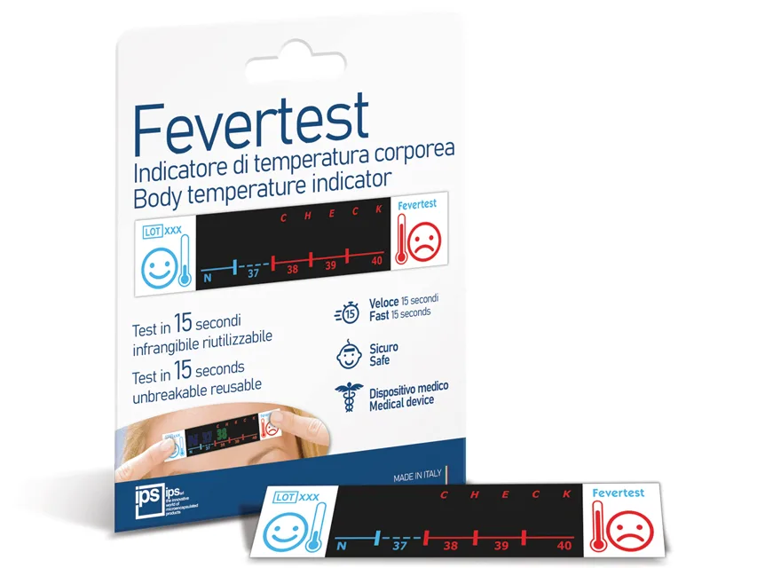 Termometru cu cristale lichide pentru frunte - blister