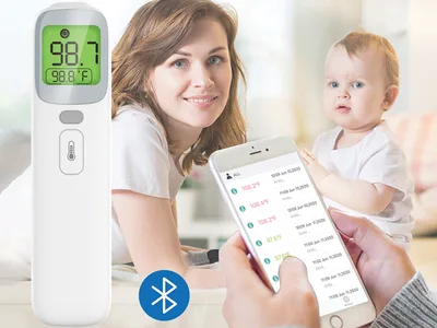 Termometru infraroșu Bluetooth pentru frunte și ureche