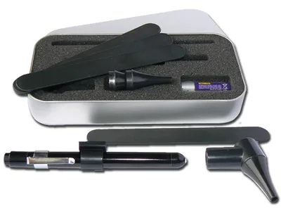 Delta LED otoscope penlight - negru