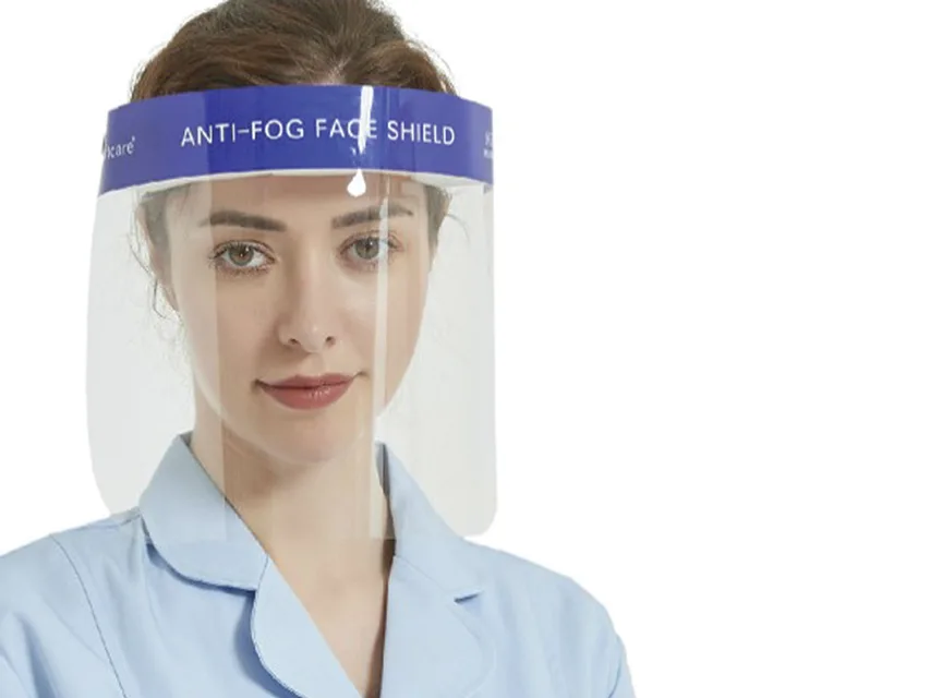 Ecran facial de protecție anti-ceață cu aplicare unică