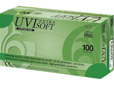 Mănuși vinil - fără pudră elasticizate - large