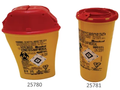 Container pentru deșeuri ascuțite Dispo - 0.5 l
