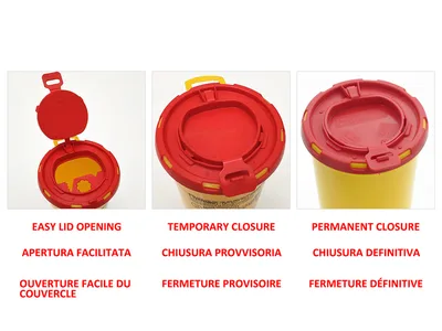 Container pentru deșeuri ascuțite Dispo - 0.5 l