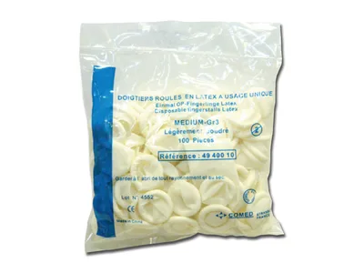 Degetare latex de unica folosinta 100 buc.