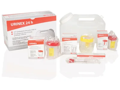 Recipient colectare urină 24 ore 2500 ml în cutie individuală