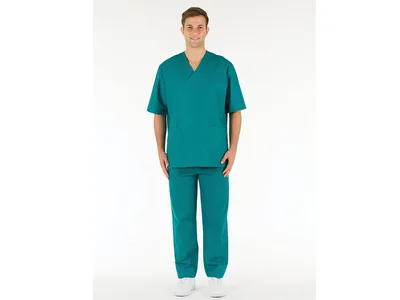 Jachetă - bumbac verde - X-LARGE