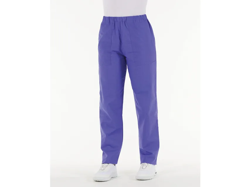 Pantaloni - bumbac indigo albastru - MEDIUM