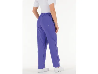Pantaloni - bumbac indigo albastru - LARGE