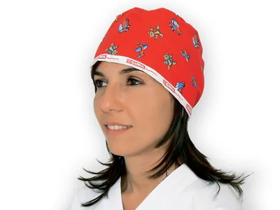 Cagulă chirurgicală Fantasy Cap - roșu