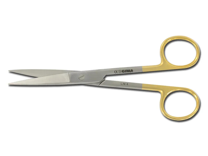 Foarfece drepte Gold ascuțite/ascuțite - 14,5 cm
