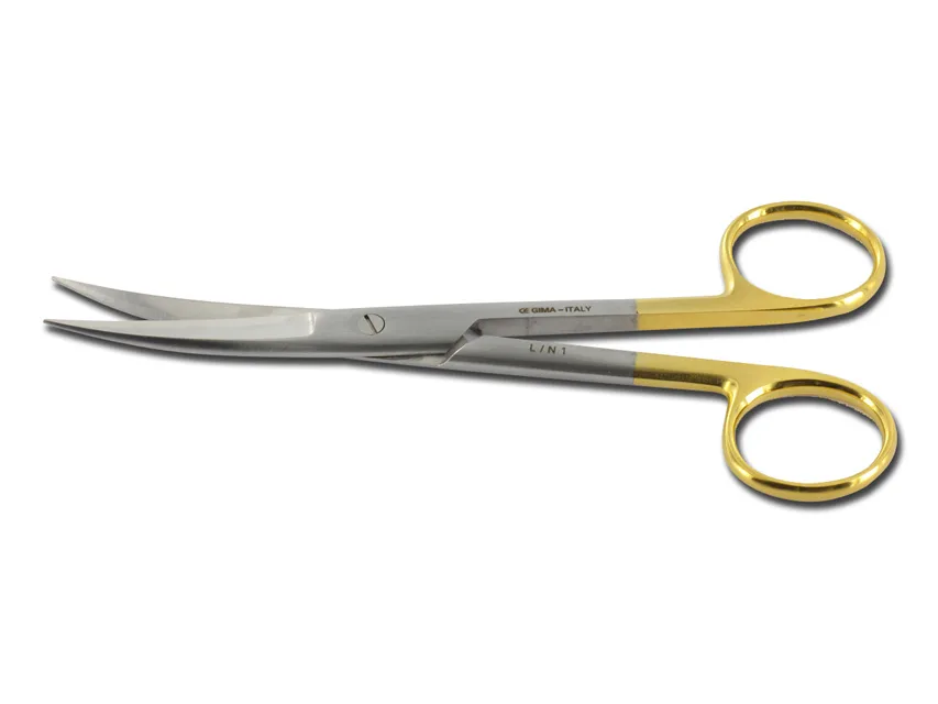 Foarfece curbate ascuțite/ascuțite GOLD - 14.5 cm