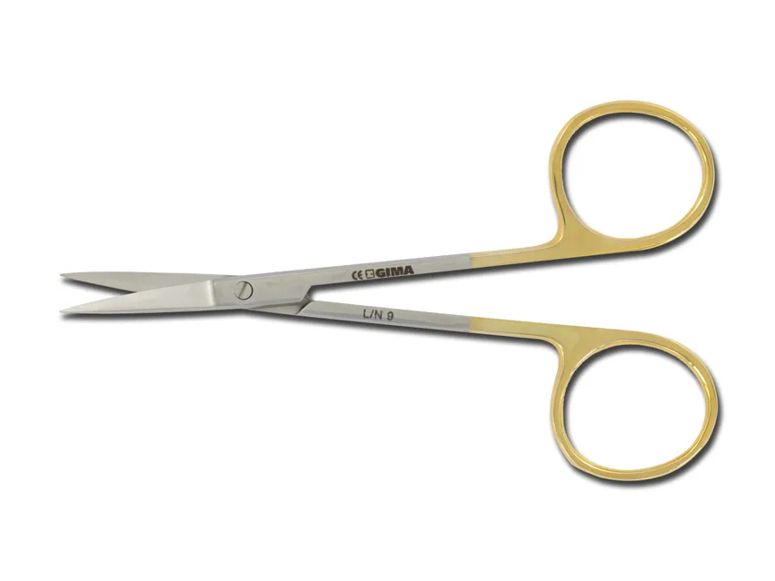 Foarfece iris GOLD drepte - 11.5 cm