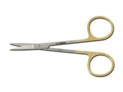 Foarfece iris GOLD drepte - 11.5 cm