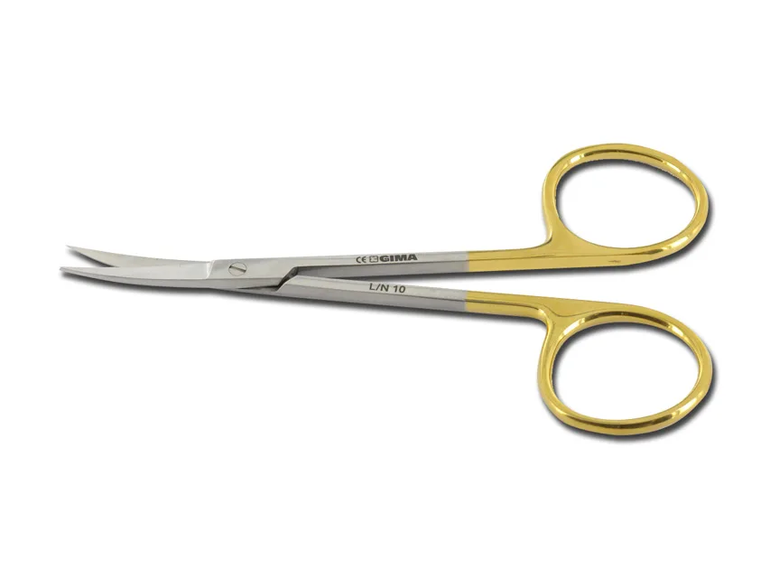 Foarfece IRIS curbate GOLD - 11.5 cm