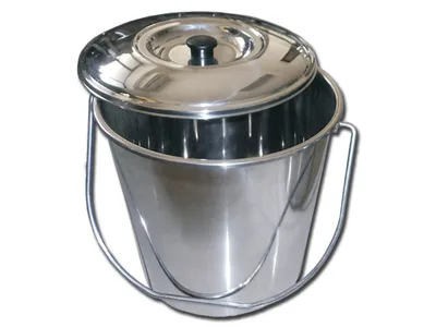 Găleată inox cu capac - 12 l