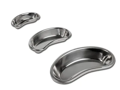 Tavă renală din oțel inoxidabil - profundă - 162x77x31 mm