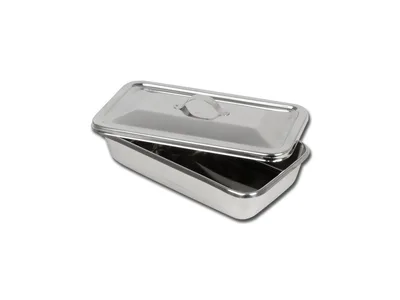 Tavă de instrumente din oțel inoxidabil cu capac - 223x126x45 mm