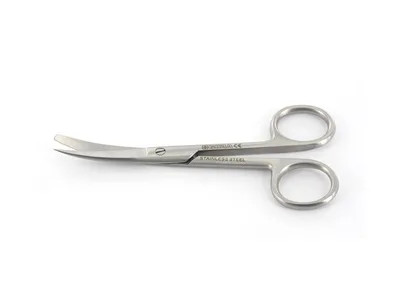 Foarfece curbate bont/ascuțit - 11,5 cm