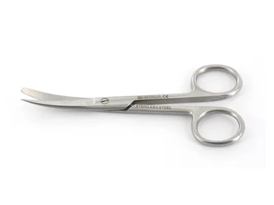 Foarfece curbe vârf obtuz/ascuțit - 16 cm