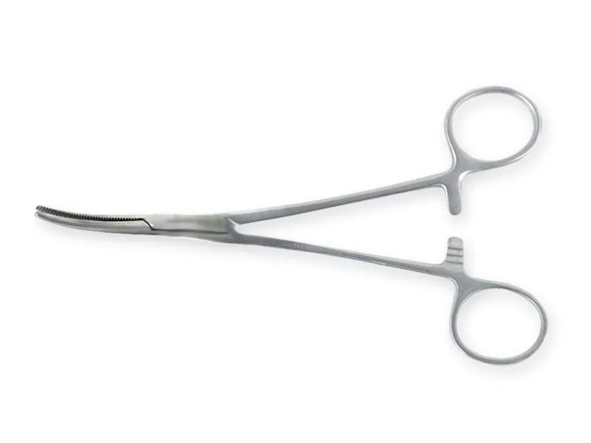 Clește hemostatic Kelly - curbat - 14 cm
