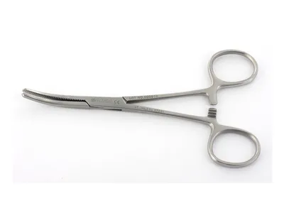 Cleme hemostatic Klemmer - curbe - 16 cm